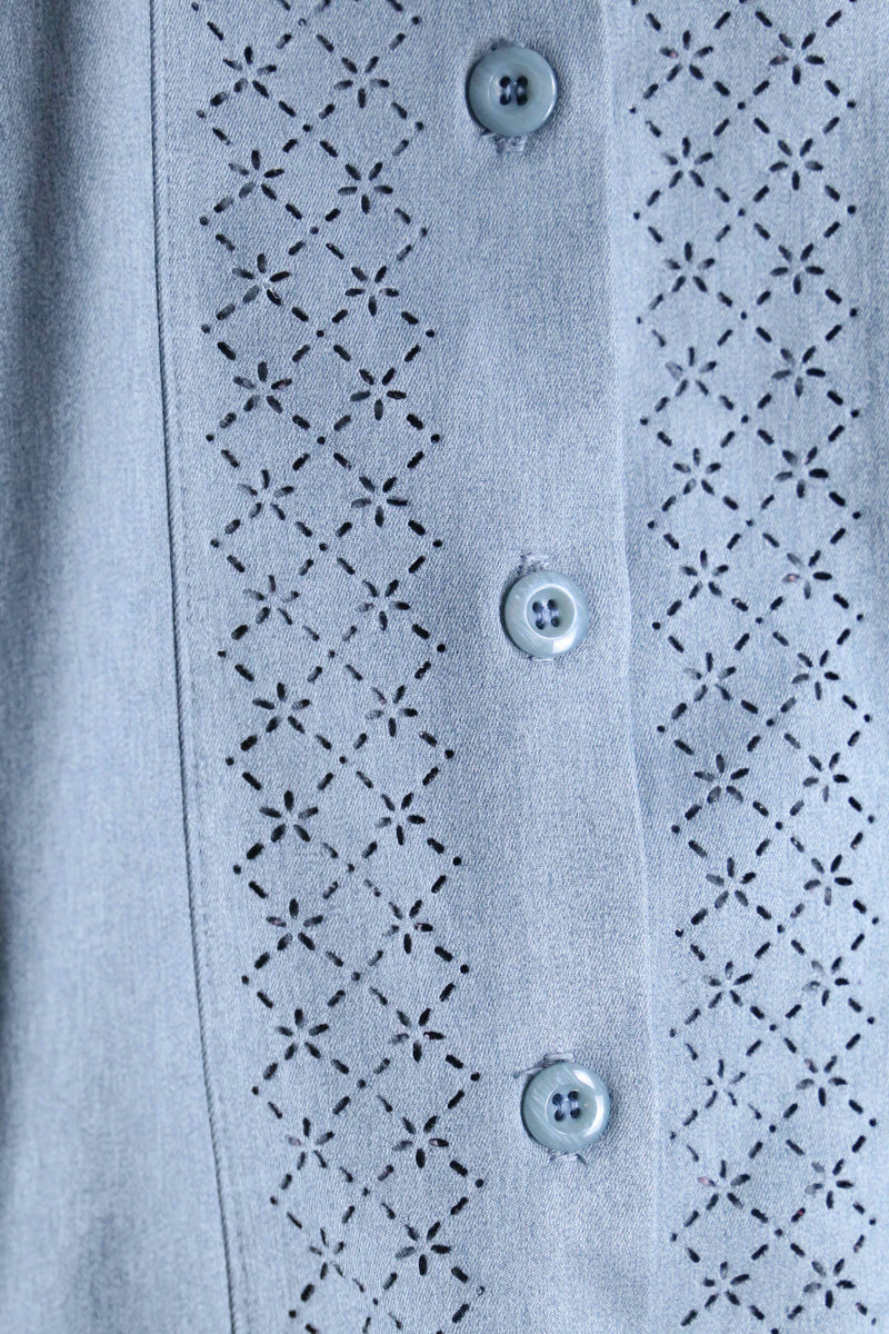 pale tone shirt jacket set up