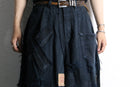 "Re:make" extra buggy black denim