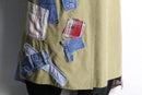 "Re:make" patchwork design coat