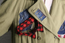 "Re:make" patchwork design coat