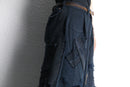 "Re:make" extra buggy black denim