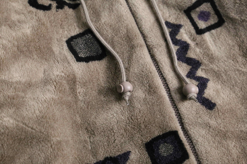 “FORECASTER SPORTS” Acryl fleece zip-up hoodie