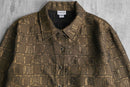 "CHICO'S" brown color overall pattern jacket