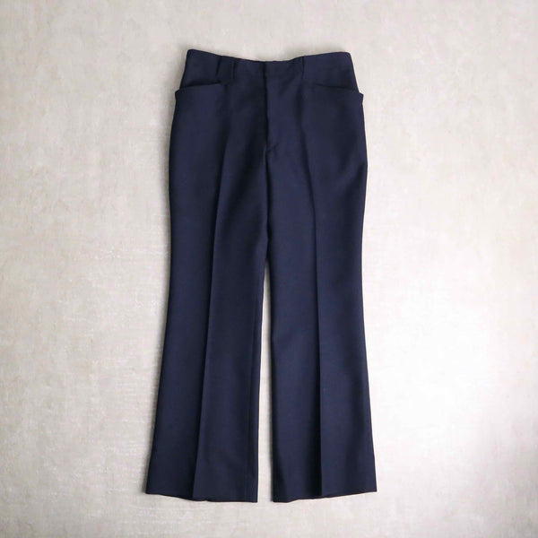 "vintage" indigo color flare pants