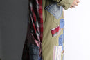 "Re:make" patchwork design coat