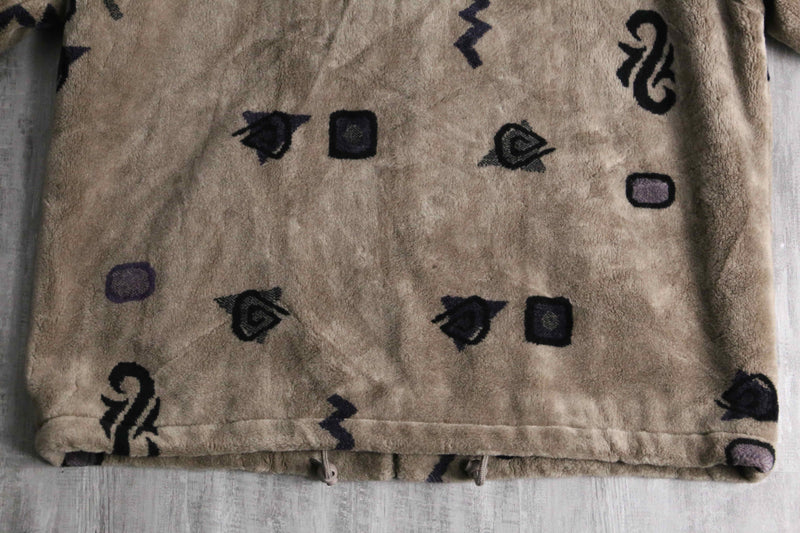 “FORECASTER SPORTS” Acryl fleece zip-up hoodie