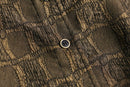 "CHICO'S" brown color overall pattern jacket