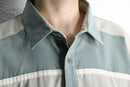 contrast rib panel polo shirt