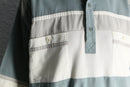 contrast rib panel polo shirt