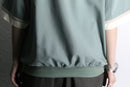 contrast rib panel polo shirt