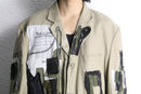 "Re:make" patchwork tailored jacket