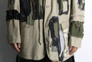 "Re:make" patchwork tailored jacket