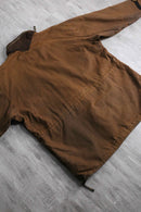 suede switched oiled cotton jacket