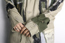 "Re:make" patchwork tailored jacket