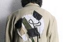 "Re:make" patchwork tailored jacket