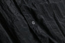2000s DKNY wrinkle open collar nylon shirt