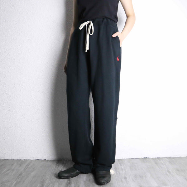 “Polo by Ralph Lauren” black wide sweat pants