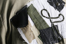 "Re:make" patchwork tailored jacket
