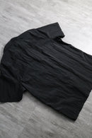 2000s DKNY wrinkle open collar nylon shirt
