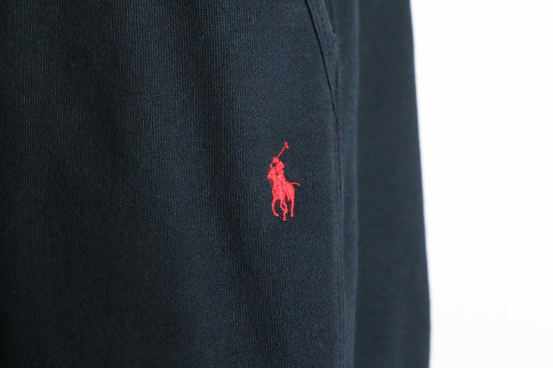 “Polo by Ralph Lauren” black wide sweat pants