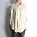 knit collar stripe s/s shirt
