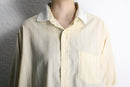 knit collar stripe s/s shirt