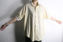knit collar stripe s/s shirt