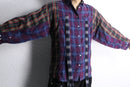 "Re:make" docking gather check shirt