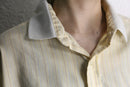 knit collar stripe s/s shirt