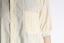 knit collar stripe s/s shirt