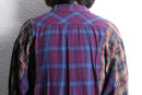 "Re:make" docking gather check shirt