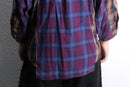 "Re:make" docking gather check shirt