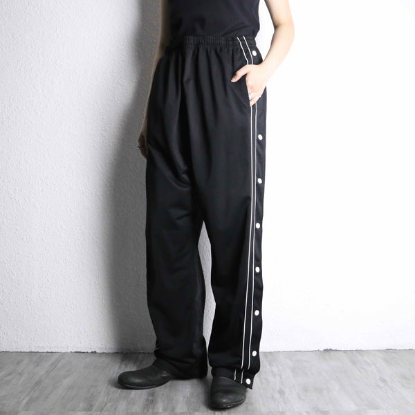 side snap button design pants