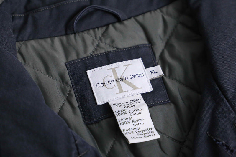 1990-00s Calvin Klein Jeans puffer tracker jacket