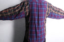 "Re:make" docking gather check shirt