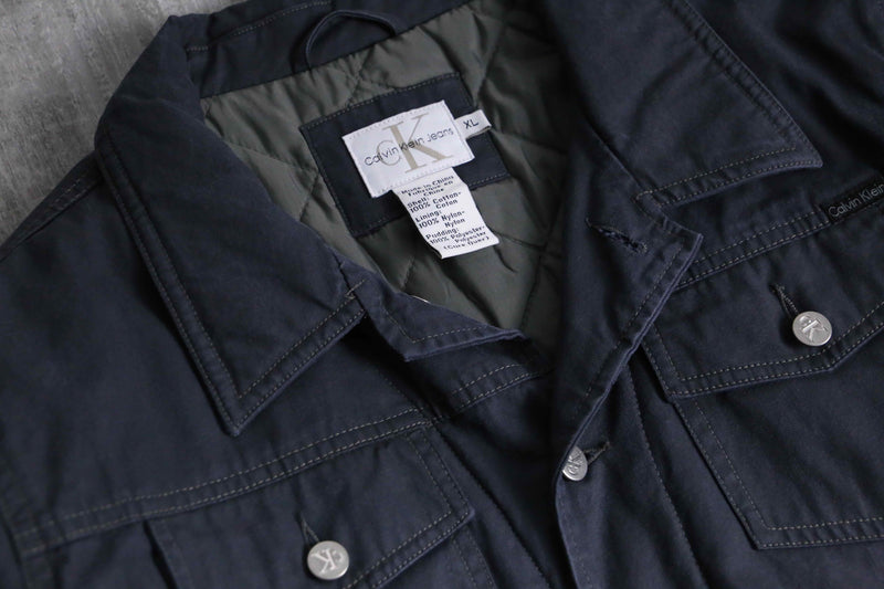1990-00s Calvin Klein Jeans puffer tracker jacket