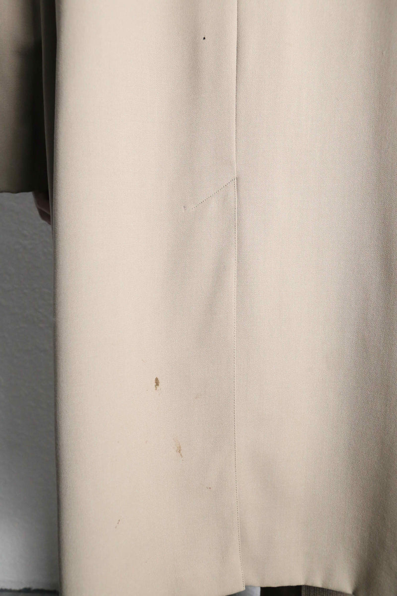 “Aquascutum” beige wool gabardine balmacaan coat