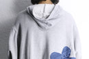 "Re:make" flower patch zip hoodie