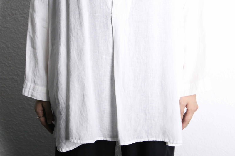 white color linen shirts pullover