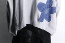 "Re:make" flower patch zip hoodie
