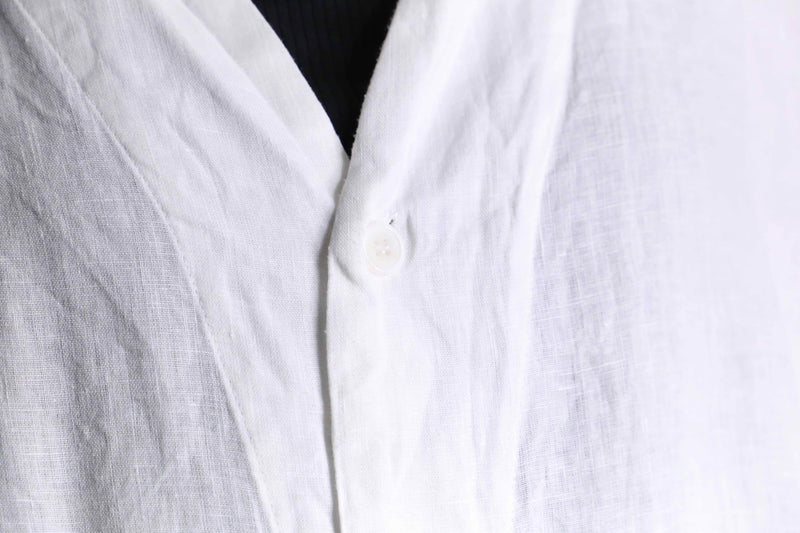 white color linen shirts pullover
