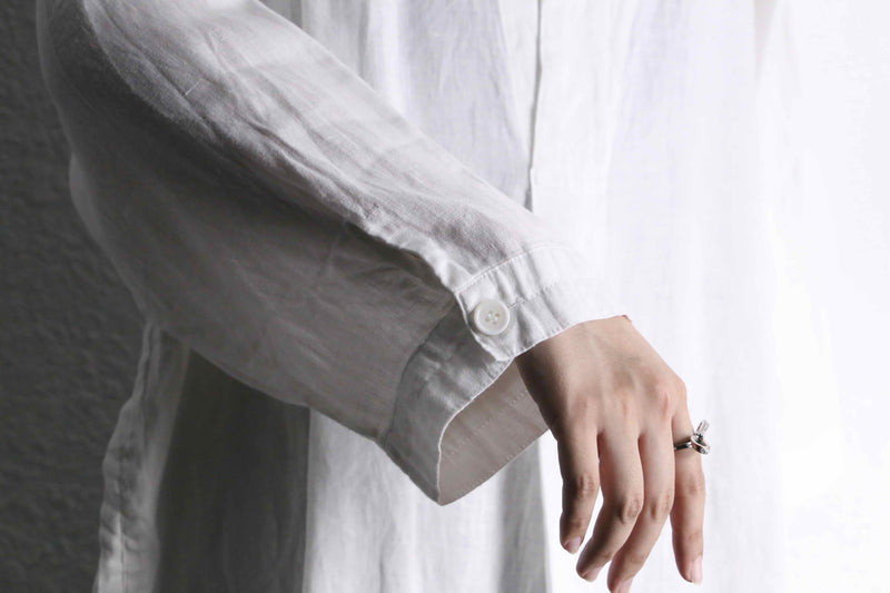 white color linen shirts pullover
