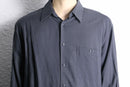 charcoal rayon long sleeve shirt