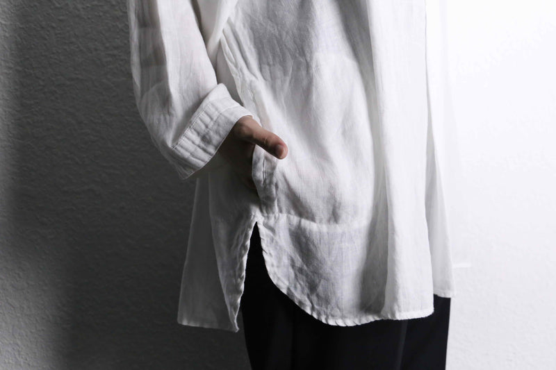 white color linen shirts pullover