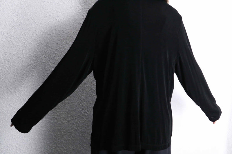 "chico's" acetate stitch embroidery flower design zip up jacket