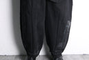 "Re:make" leather patchwork cocoon denim