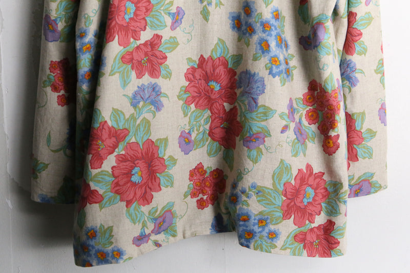 pale tone flower easy tailored jacket