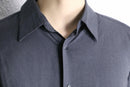 charcoal rayon long sleeve shirt