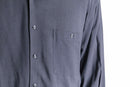 charcoal rayon long sleeve shirt