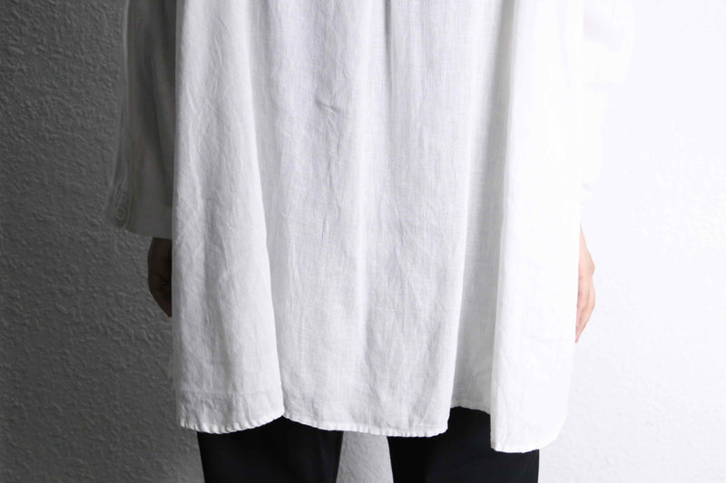 white color linen shirts pullover